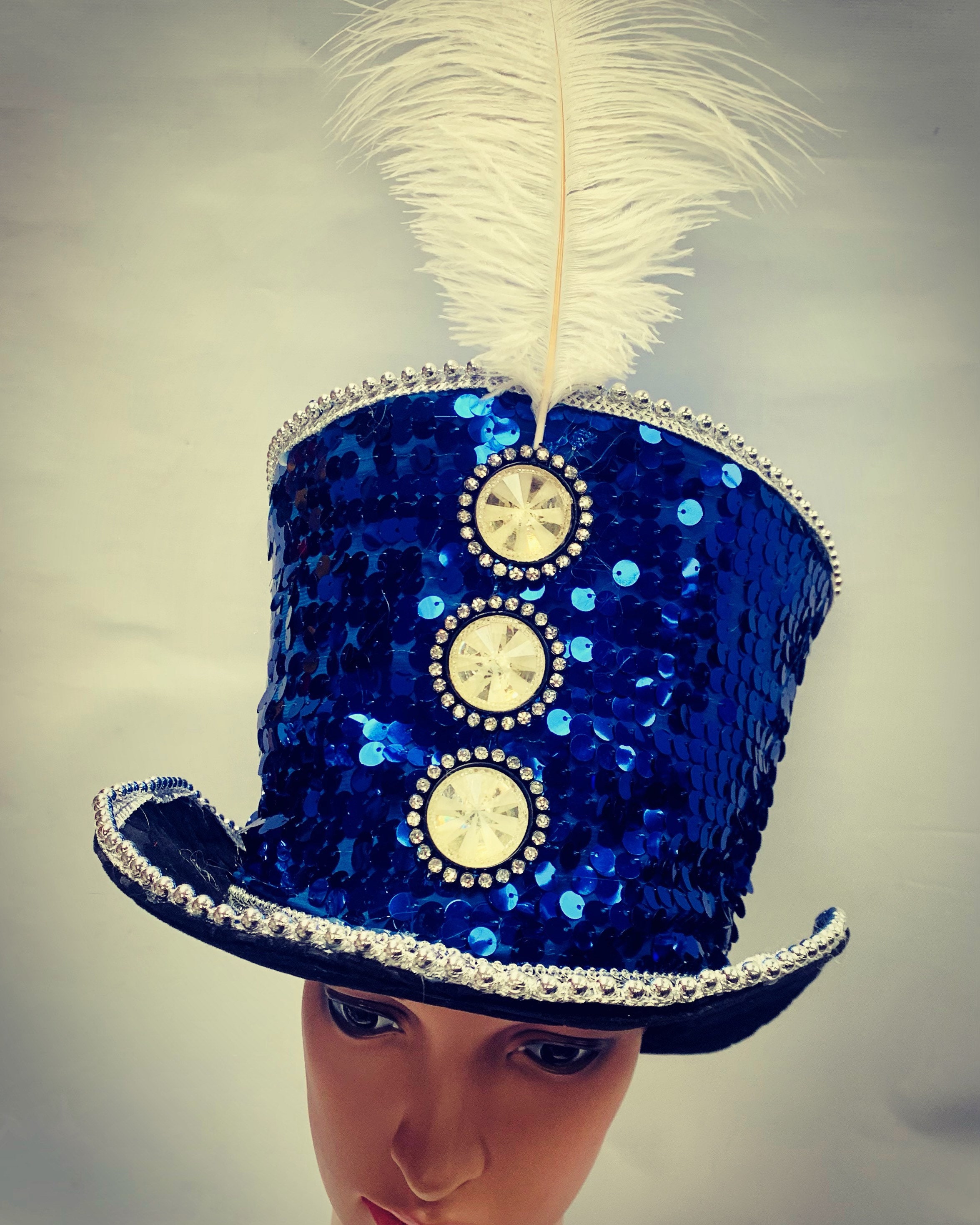 Blue top hat costume hotsell