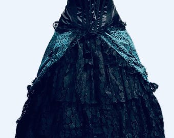 Steampunk Victorian Gothic women outfit