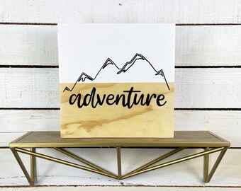 Adventure - Wood Sign Decor | Travel Home Decor