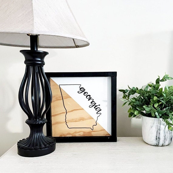 Home Decor Wooden Sign Georgia Sign Home Decor Wooden Sign Georgia Sign