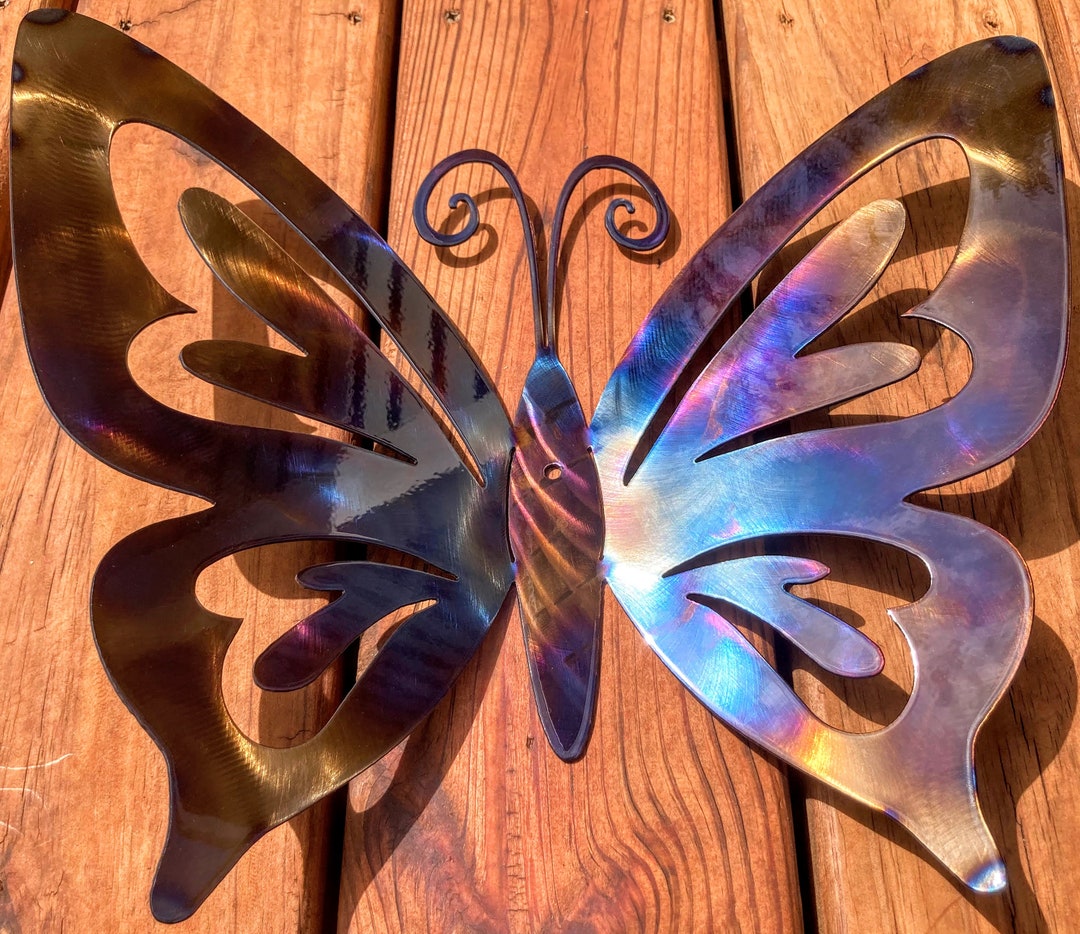 Metal Art Butterfly Wall Decor Butterfly Sculpture Exterior Art Made in