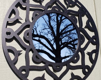Beautiful Round Mandala Decorative Mirror Made in USA!