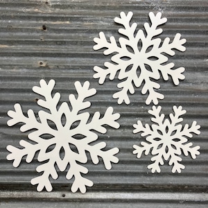 Set of 3 Metal Snowflakes (Powder-Coated)  *Made in USA!*