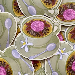 Tea Flower Sticker