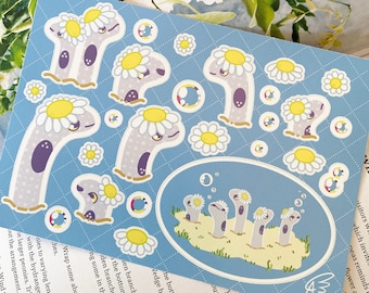 Chamomile Eel Sticker Sheet (ChamomEELS!)