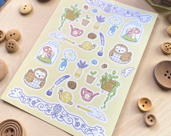 Cottagecore Sticker Sheet