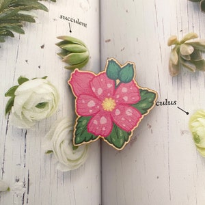 Pokéflora Wooden Pin