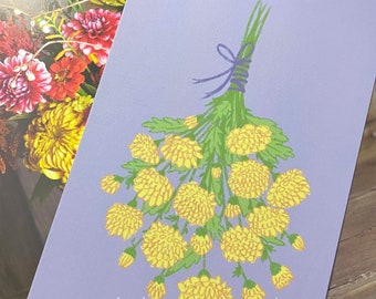 Chrysanthemum Flowers Art Print