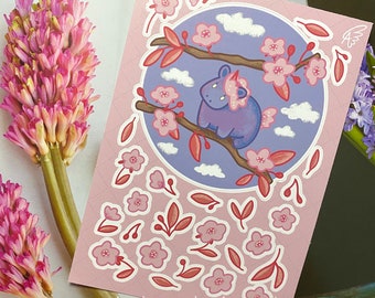Plum Fruiticorn Sticker Sheet | Fruit Unicorn