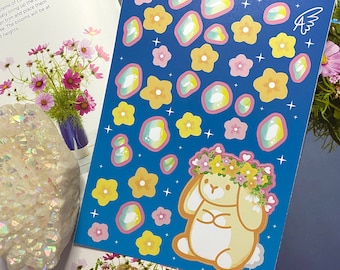 Starflower Bunny & Crystals Sticker Sheet