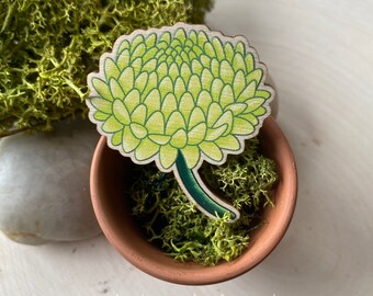 Mum Flower Pin | November Birth Month Flower