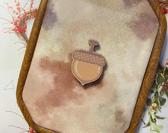 Acorn Wooden Pin