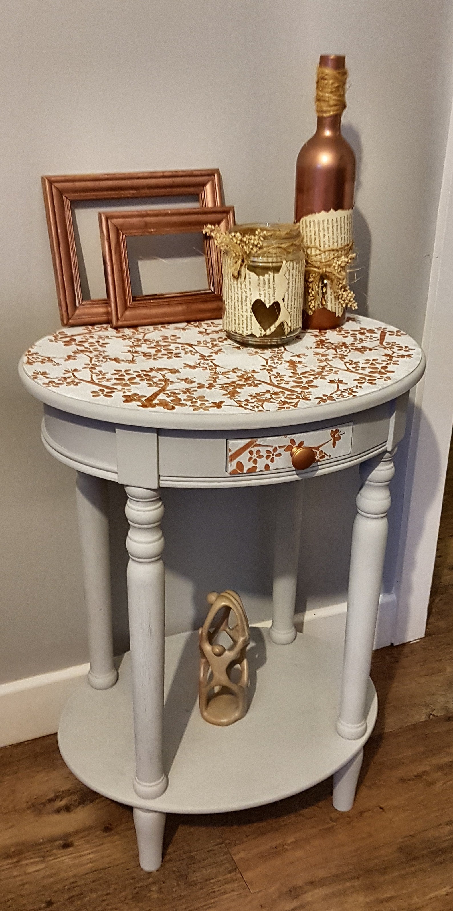 Upcycled Shabby Chic Side Table Etsy UK