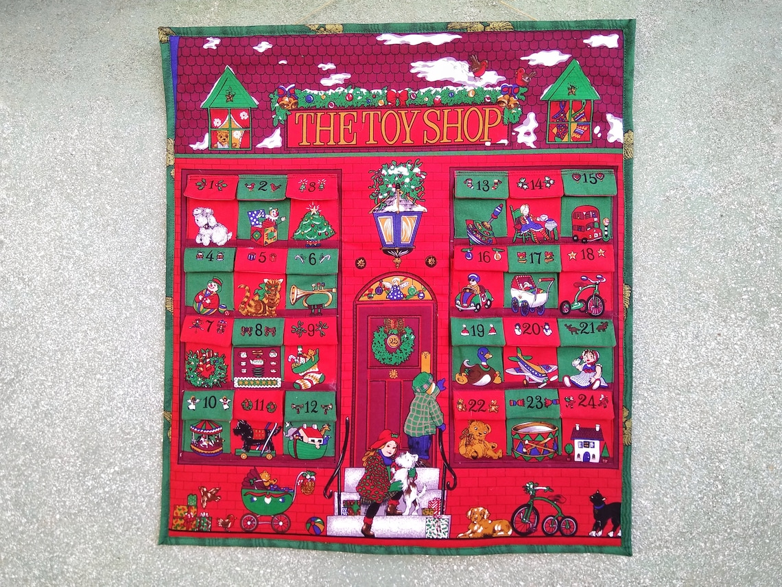 Advent calendar Wall hanging advent Christmas decorations Etsy Advent calendar Wall hanging advent Christmas decorations Etsy