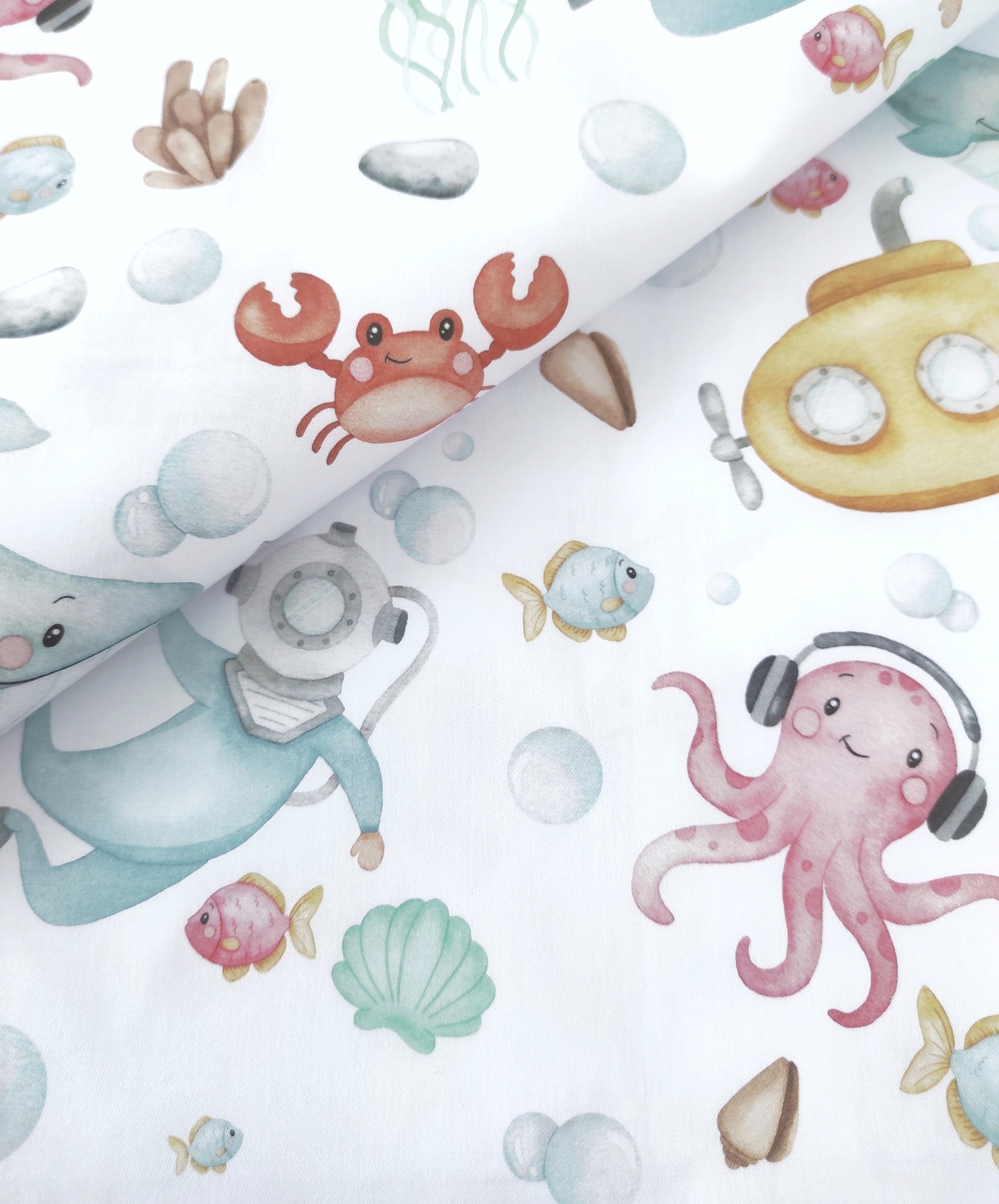 Octopus Blanket Ocean Themed Baby Blanket Octopus Bedding Etsy