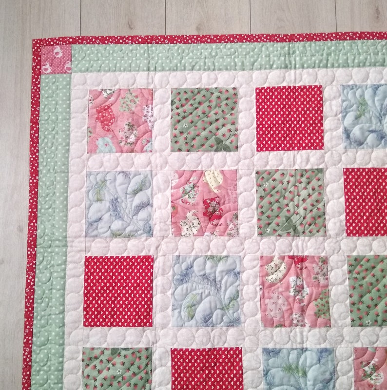 Ukrainian Shop Sage Green Baby Quilt Handmade Patchwork Etsy Israel
