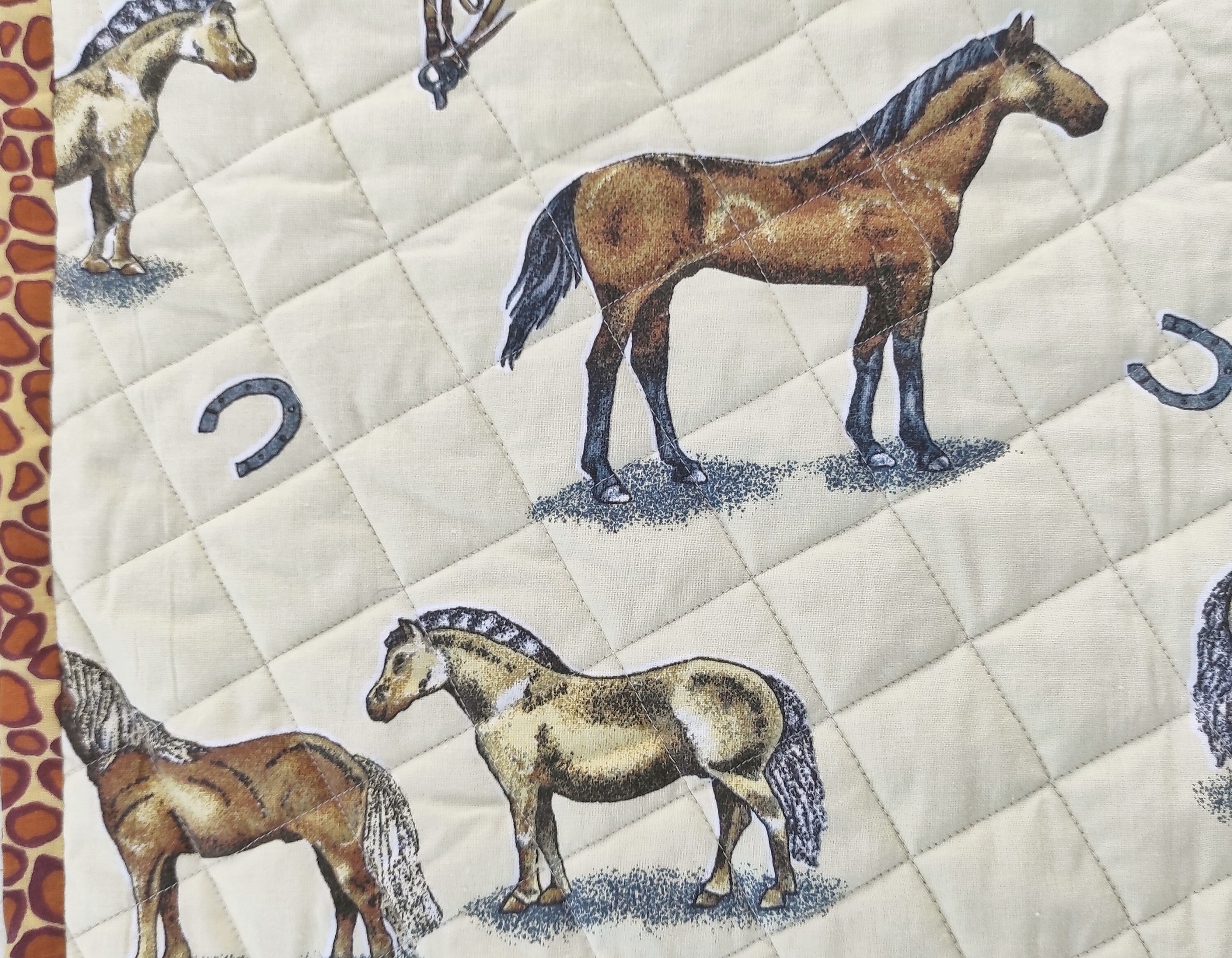 Horse baby blanket Southern baby quilt handmade Etsy