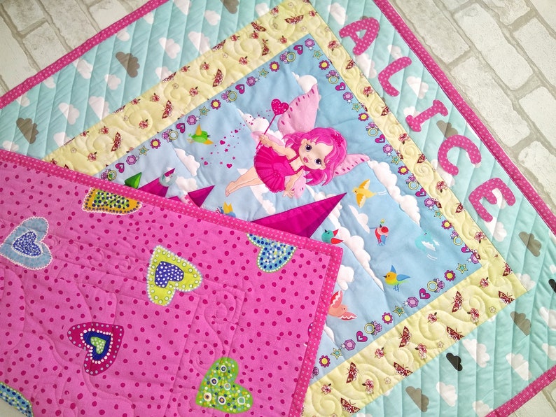 Butterfly Crib Blanket Baby Quilt Handmade Organic Baby Etsy