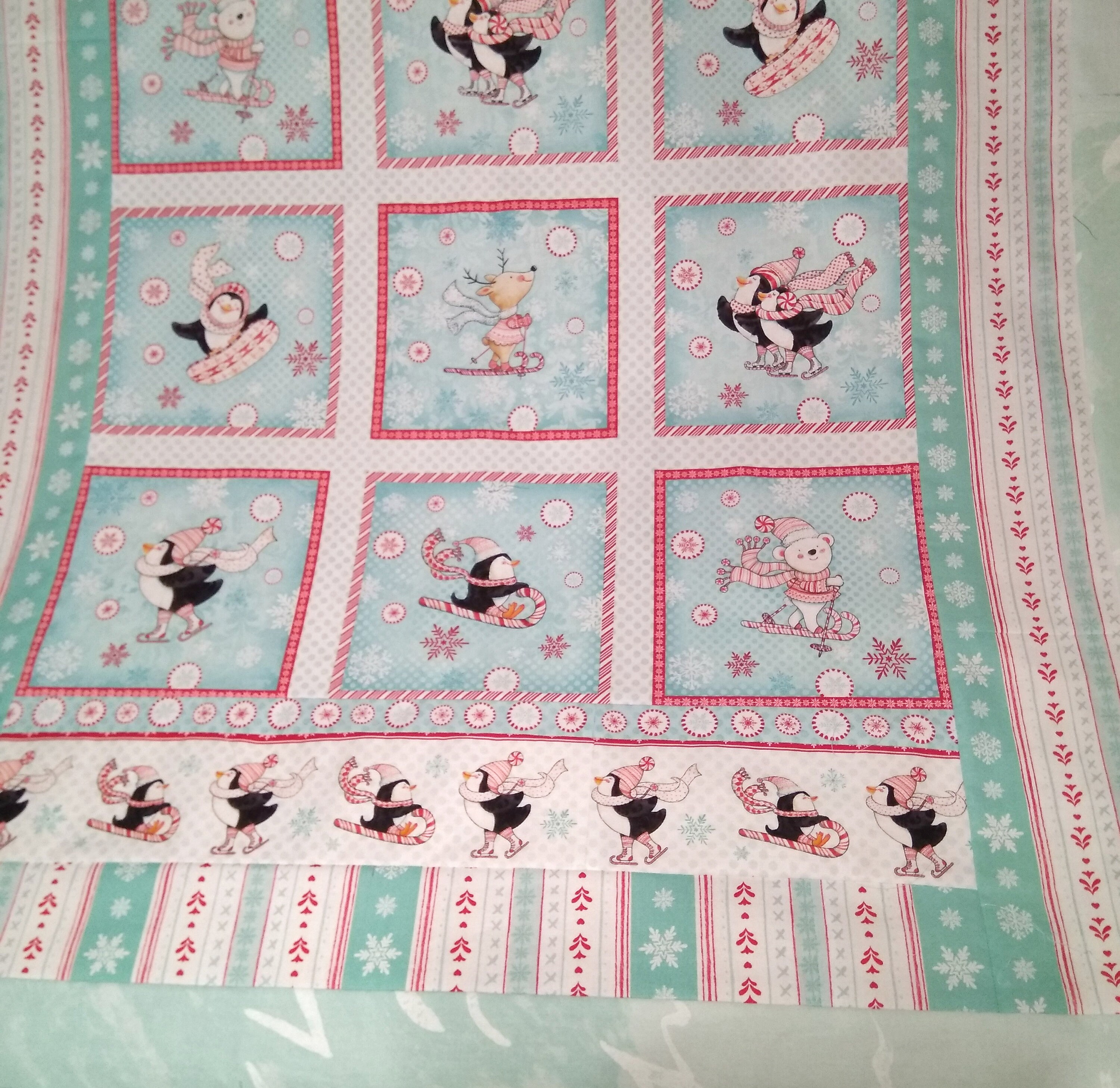 Christmas baby blanket Baby quilt handmade Etsy
