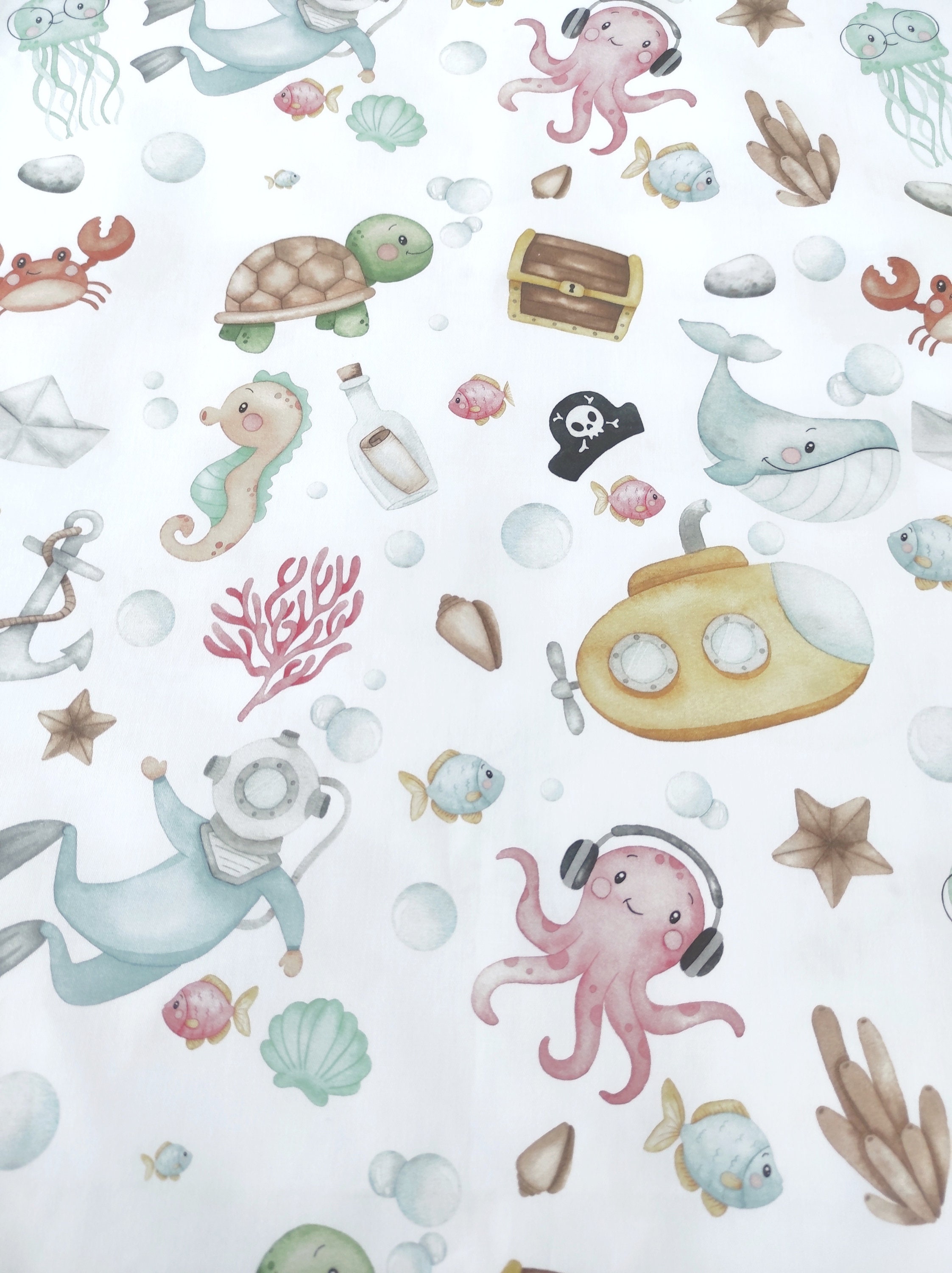 Octopus Blanket Ocean Themed Baby Blanket Octopus Bedding Etsy