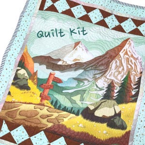Mountain Baby Boy Precut Quilt Kit, Personalized Option K3