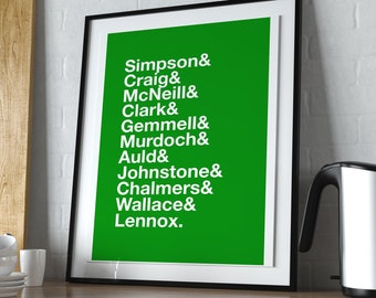 Celtic Lisbon Lions Etsy Canada
