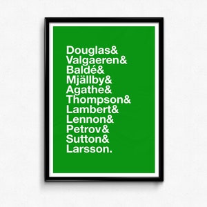 Celtic, Seville team, Football Print, Gift for Him, Football Wall Art, art prints, quote prints, quote, funny quote,