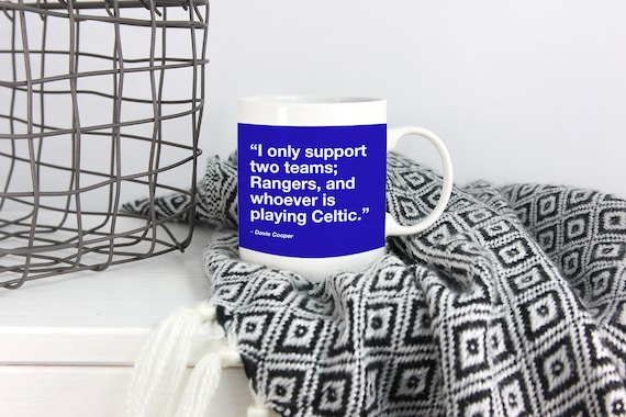 Football gift, Best man gift Glasgow Rangers Football mugs Davie Cooper Christmas gift Gift for Him Quote mug Rangers Football mug