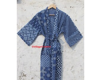 cotton kimono robe long
