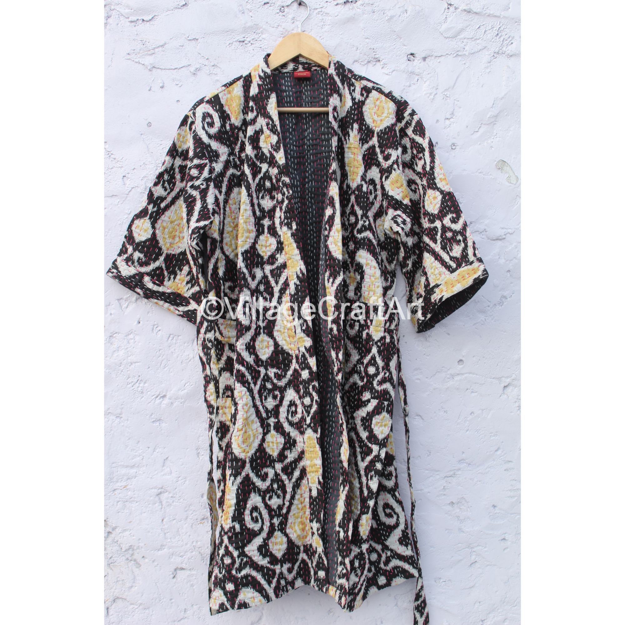 EXPRESS SHIPPING-Handmade Kantha Jacket Ikat Printed Kantha | Etsy