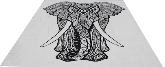 Indian Elephant Print Mandala Wall Hanging Hippie Bohemian - Black And White Indian Elephant Mandala Tapestry Wall Hanging Hippie Bedspread Indian Elephant Print Mandala Wall Hanging Hippie Bohemian - Black And White Indian Elephant Mandala Tapestry Wall Hanging Hippie Bedspread