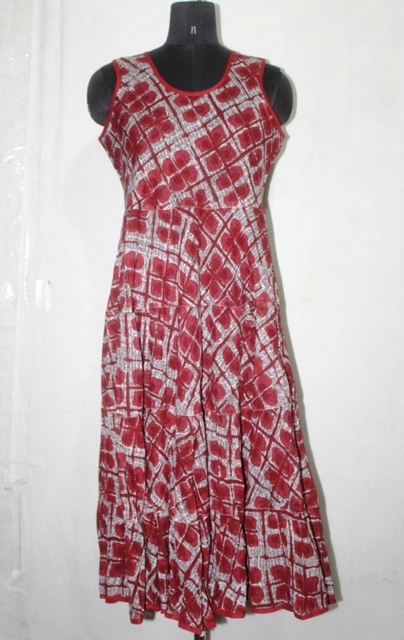 handblock print dress