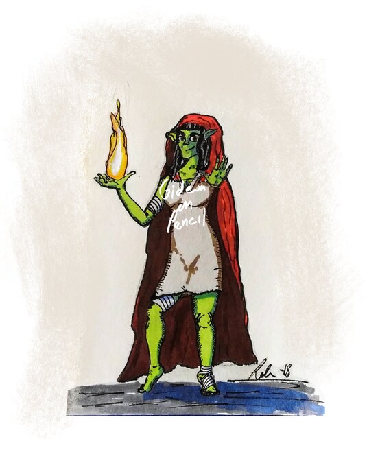 Goblin Witch Nerd Art Geek Art Nerd Decor Geek Decor Kids Etsy