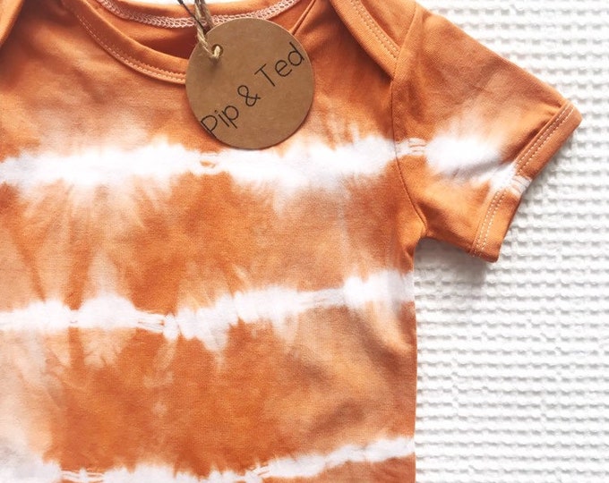 Infant Baby Kid Tie Dyeing Long Sleeve Hooded Zipper Romper