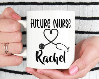 Personalized Nursing Student Gifts, Medical Student Gift, Nurse Gift Mug, Registered Nurse Mug, Nurse Grad Gift, RN Mug, Nursing School