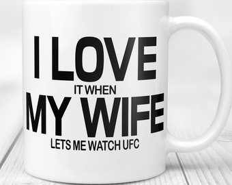 UFC Gift, UFC Mug, UFC Husband, Ufc Gift For Men, Mma Mug, Watch Ufc, Ultimate Fighting Challenge, Ufc Cup, Coffee Mug, Gift For Him