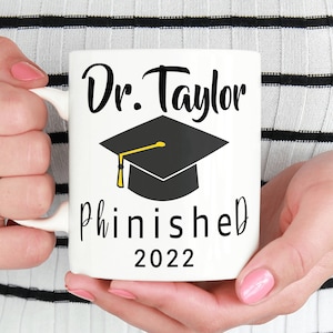PHD Graduation Gift For Him, Doctor Mug, PHD Mug, PHD Gifts, Doctorate Graduation, Student Gift, PhD Grad Gift, Mug for Doctor, Coffee Cup