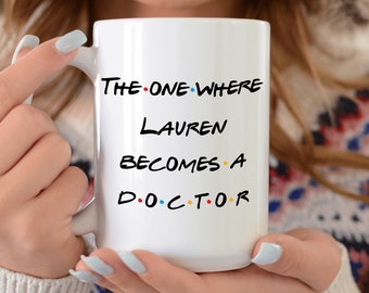 Friends Grad Gift Medical Student, Phd Graduate, Personalized Gift Doctor, Med School Doctoral Graduation, Doctorate Degree Gift,