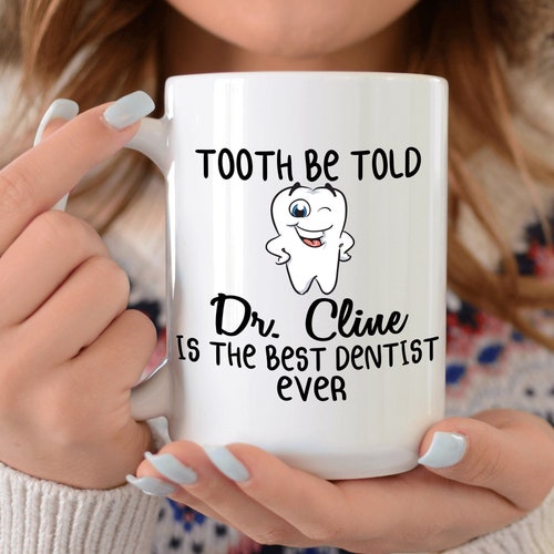 thumbnail image 2 of UniGift Personalised Dentist Coffee Mug – Black Lab Coat Design, Money Box Lid – Novelty Gift 2 of 6