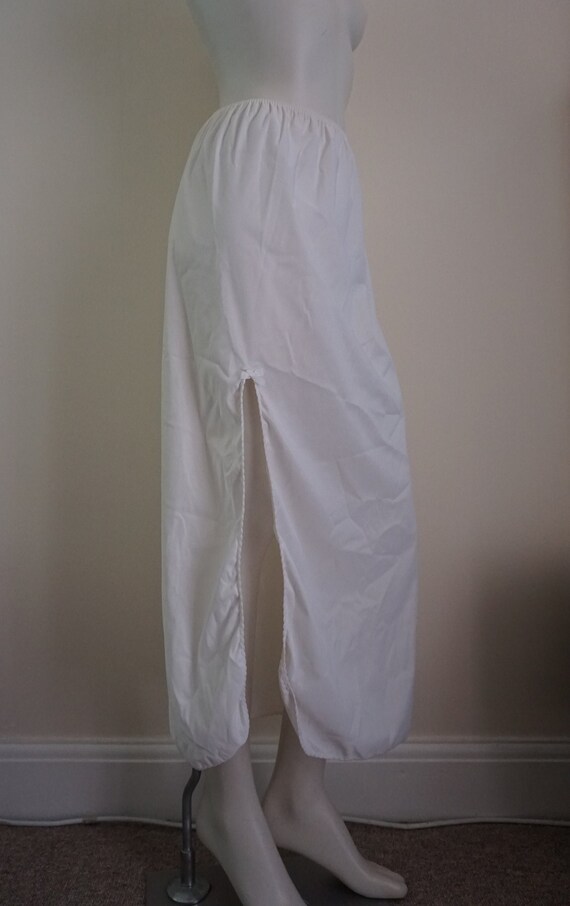 Vintage 1970's White Half Slip Maxi Skirt Slip Side S… Gem