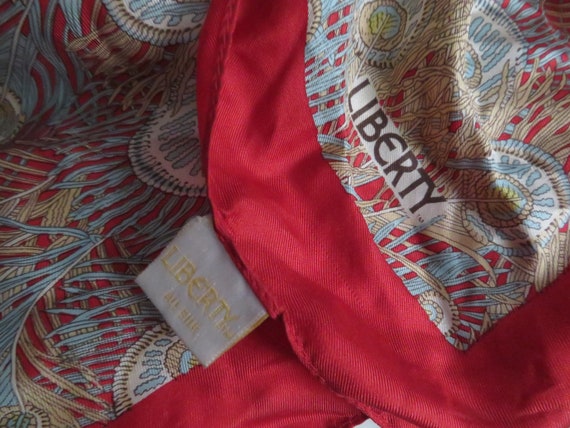 Vintage 1970's Liberty Of London Silk Scarf Square