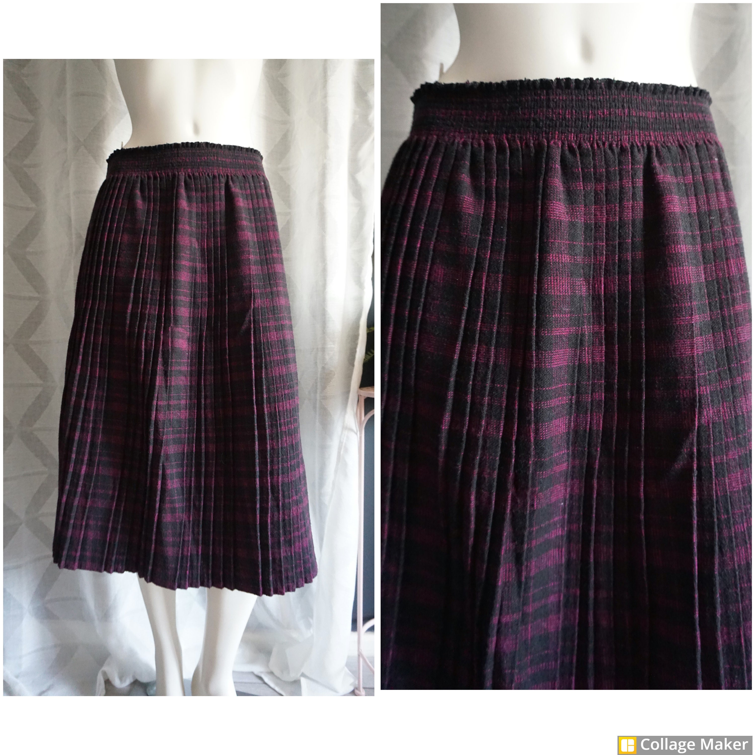 Vintage 1960's Fair Lady Wool Blend Midi Skirt Pleated - Etsy Canada