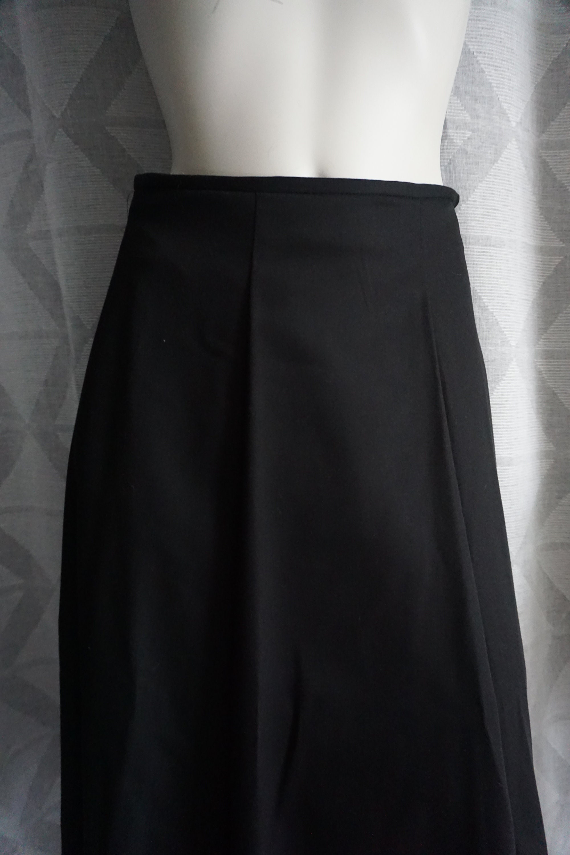 Vintage 1990's St Michael Black A-line Midi Skirt 8 - Etsy UK