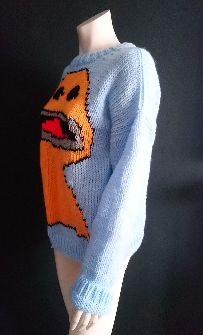 New Hand Knitted Novelty Character Jumper Rainbow Zippy Chunky Etsy UK