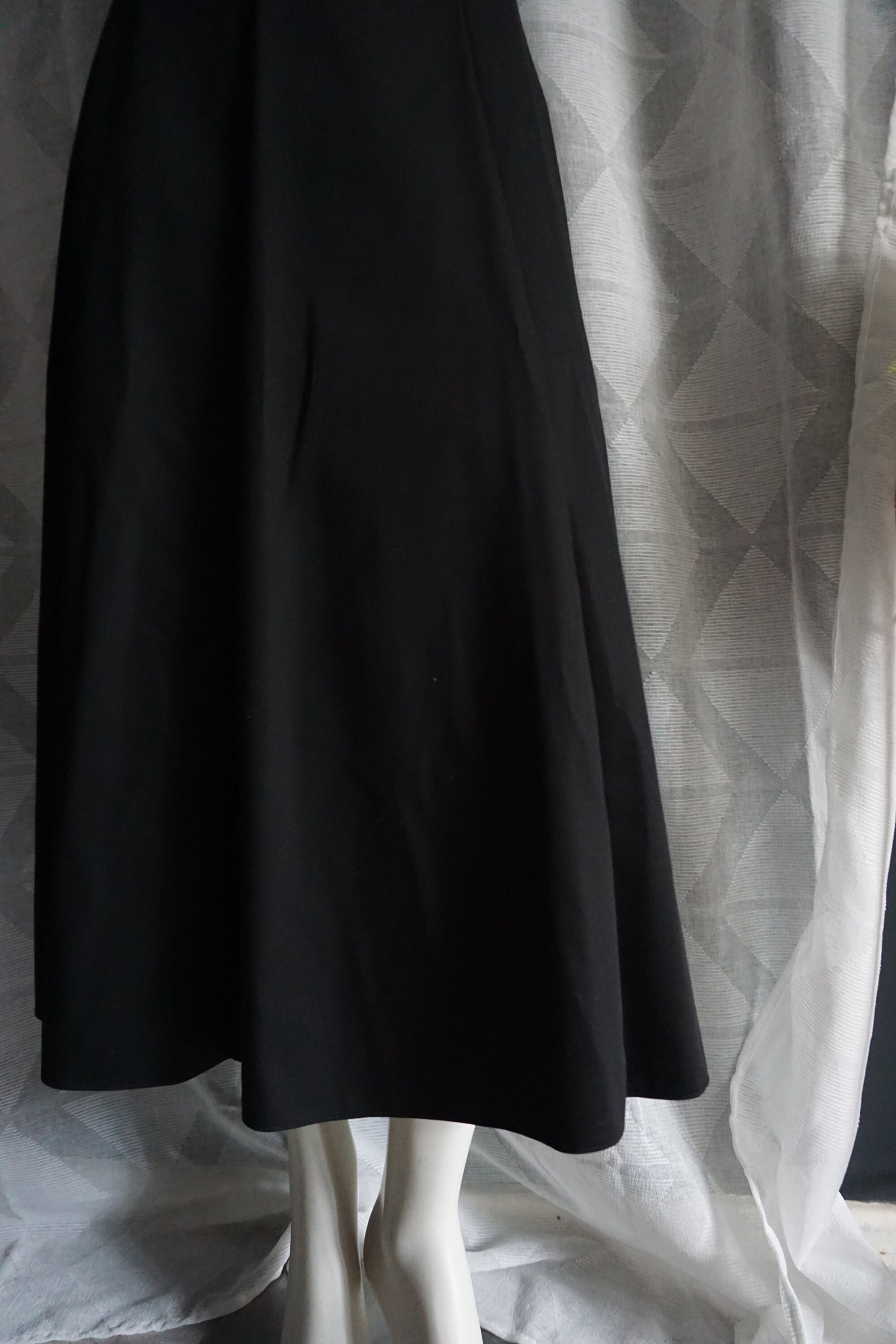 Vintage 1990's St Michael Black A-line Midi Skirt 8 - Etsy UK