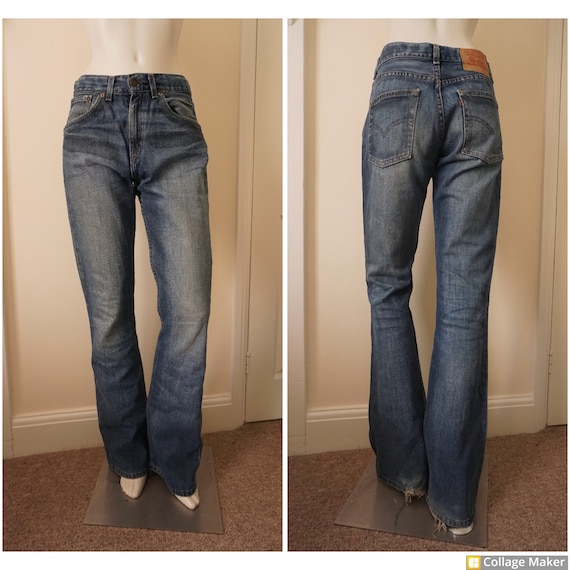 Vintage 1990's Levi's 525 04 Bootcut Jeans Stonewash - Etsy
