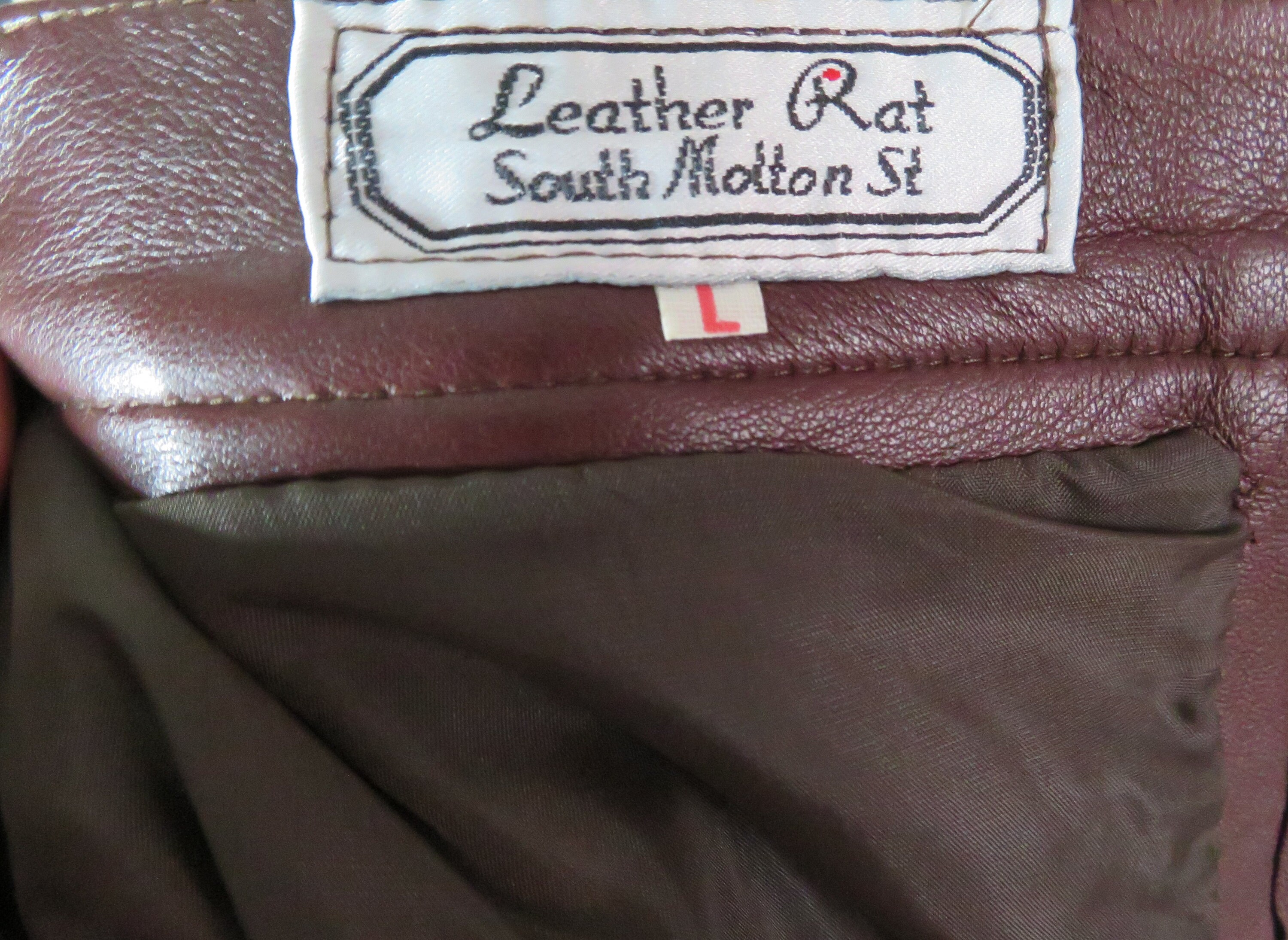 Vintage 1980s/90s Leather Rat Classics Molton St London Brown | Etsy