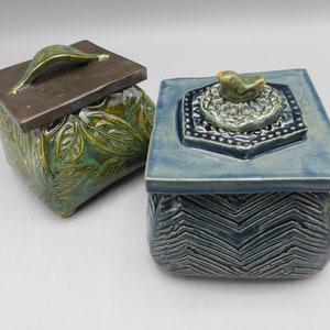Box; Handmade Pottery Box; Decorative Box