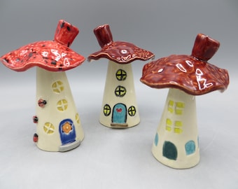 Small Mushroom Houses; Decorative Mushrooms
