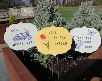 Plant Stakes; Garden Ornament; Fun Garden Decoration